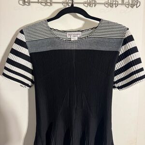 Black and White Striped Dress